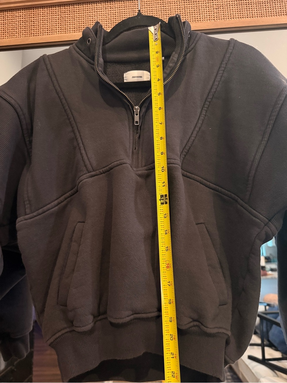 Joah Brown Retro Half Zip – Black - Picture 6 of 9